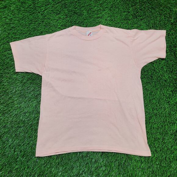 Vintage 80s Jerzees Blank T-Shirt Mens Medium USA Made Single-Stitch - Picture 1 of 10